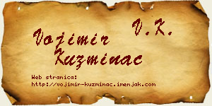 Vojimir Kuzminac vizit kartica